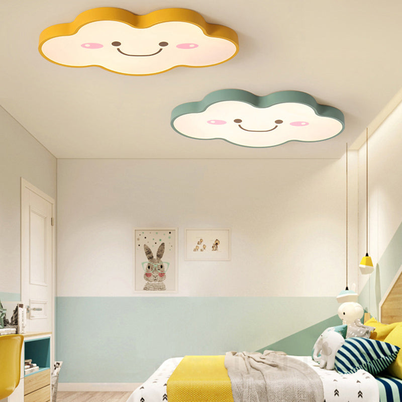 Smiling Cloud Ceiling Light - Childrens Nordic Style Acrylic Fixture