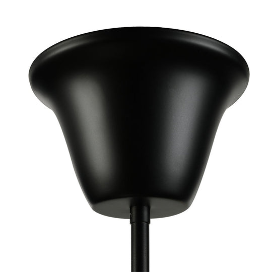 Sputnik Vintage Metal Chandelier: Dining Room Pendant Light Fixture In Black