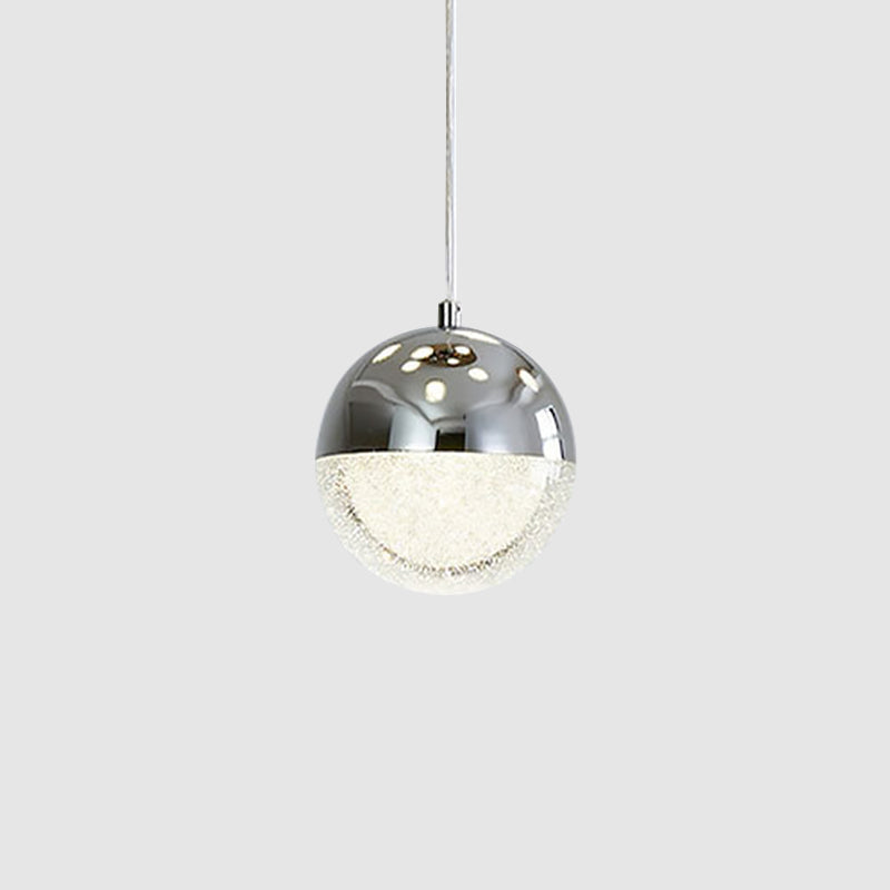 Modern Led Crystal Pendant Light With Chrome/Gold Finish- Perfect For Dining Room