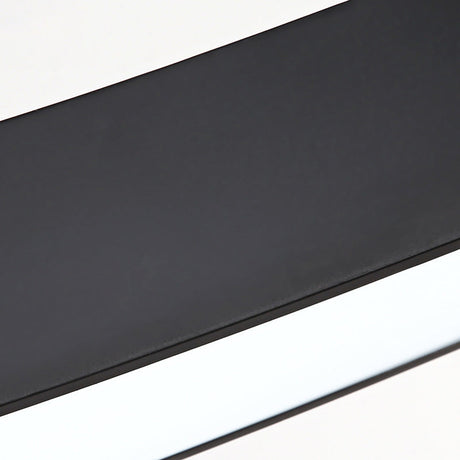 Modern Led Black Metal Pendant Lamp With Recessed Diffuser - Wide Wave Design (18/23.5/47)
