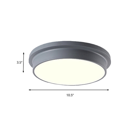 Nordic Macaron Colored Flushmount Ceiling Light For Child Bedroom
