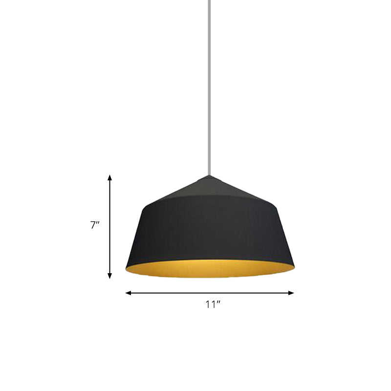 Nordic Style Dome Pendant Ceiling Light - Metal 1 Black/White