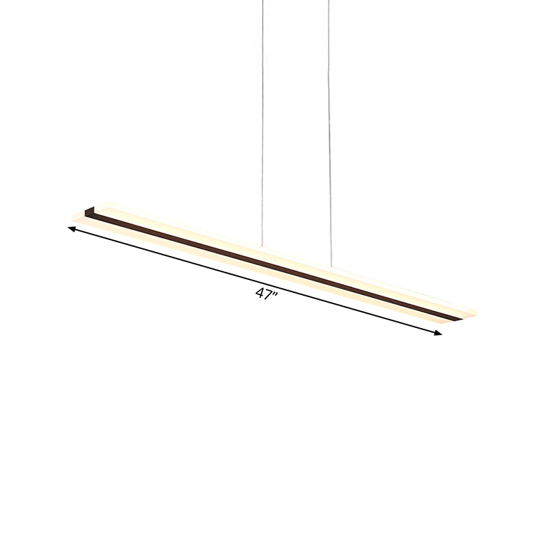 Ultra Thin Acrylic Drop Pendant Led Ceiling Lamp 39’’/47’’ Wide Warm/White Light