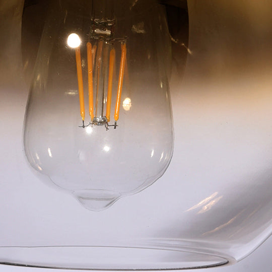 8/10/12 Nordic Glass Globe Pendant Lighting - 1-Light Sliver/Gold/Rose Gold Hanging Light