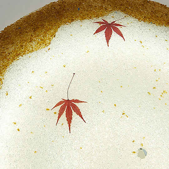 Mediterranean Beach Flush Ceiling Light - Yellow/Blue Stained Glass Lamp