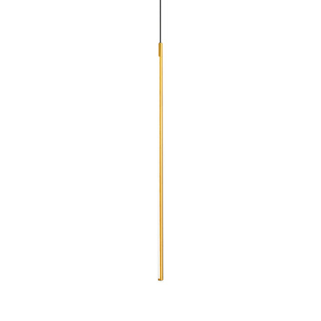Modern Metallic Led Pendant Light With Minimalist Design In Black/Gold - Warm/White Illumination