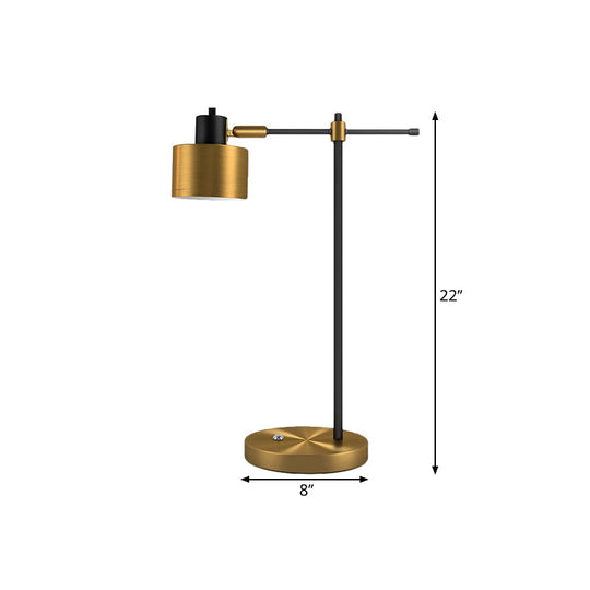 Elisa - Contemporary Metal 1-Light Brass Table Lamp