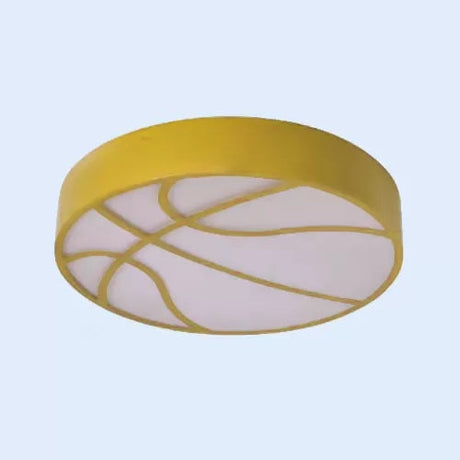 Cartoon Basketball Ceiling Lamp For Babys Room And Hallway