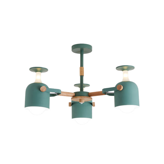 Colorful Goblet Chandelier Light For Kids Bedroom Or Kindergarten Decor