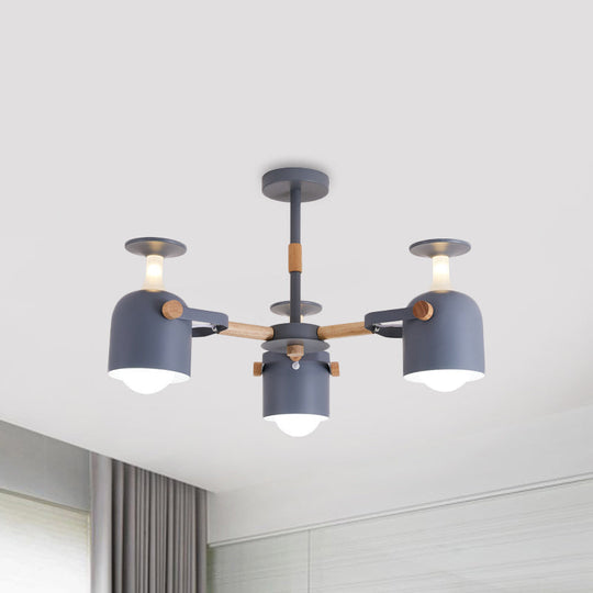 Colorful Goblet Chandelier Light For Kids Bedroom Or Kindergarten Decor