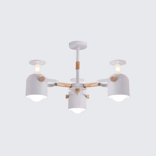 Colorful Goblet Chandelier Light For Kids Bedroom Or Kindergarten Decor