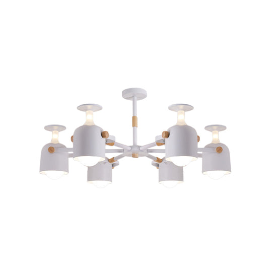 Colorful Goblet Chandelier Light For Kids Bedroom Or Kindergarten Decor