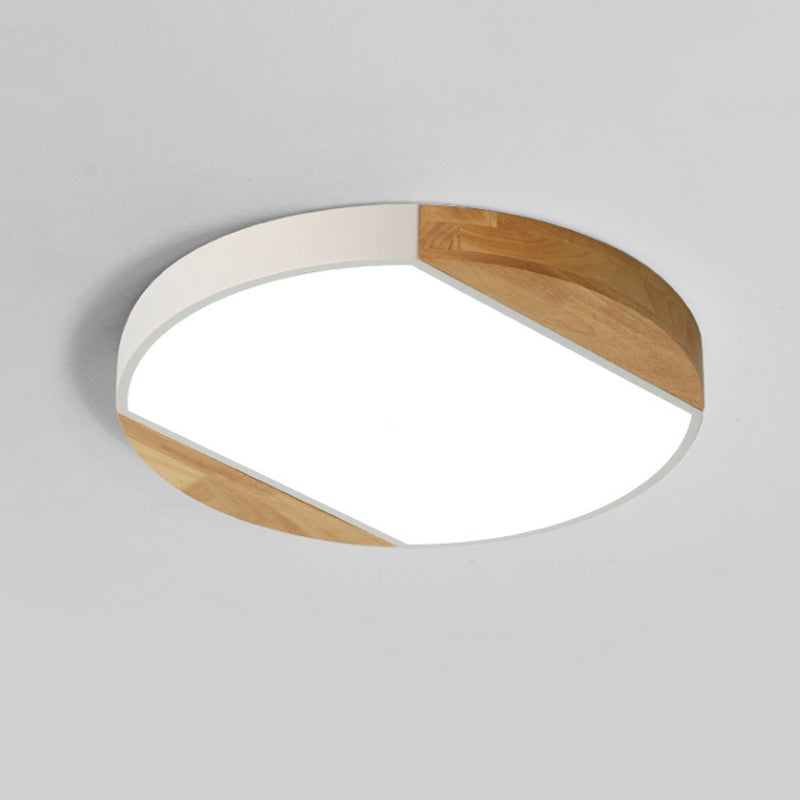 Nordic Style Led Flushmount Ceiling Lamp - Acrylic Circular Baby Bedroom & Kindergarten Light In