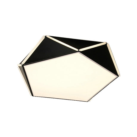 Nordic Led Ceiling Lamp - Pentagon Flush Mount Light With Acrylic Panel