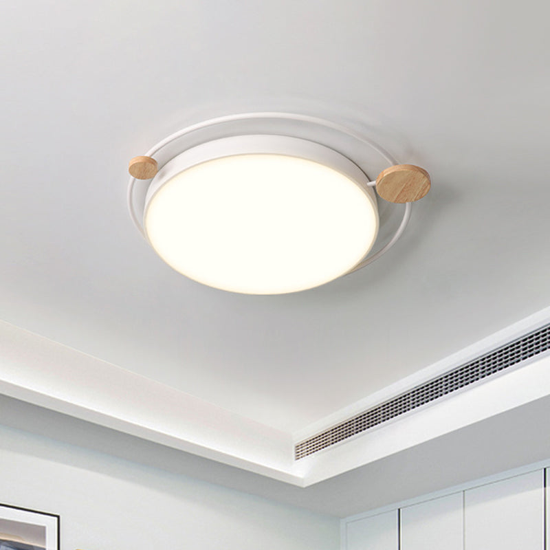 Modern Grey/White Led Flush Mount Ceiling Light Simple Style 19.5’/23.5’ Width