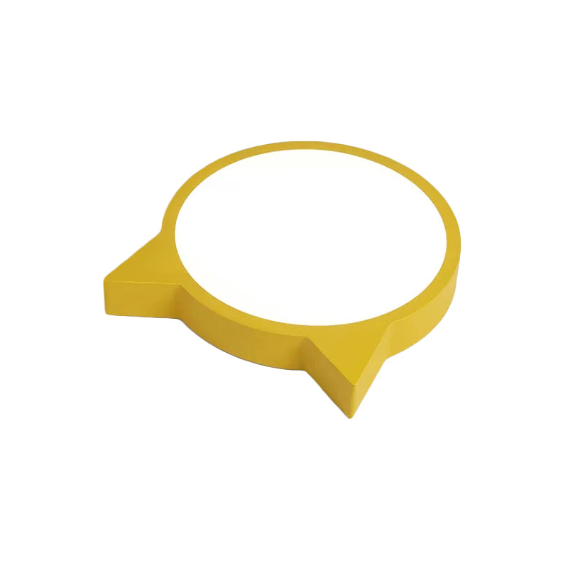 Stylish Kitten Macaron Ceiling Light - Acrylic Candy Colored Flush Mount For Kids’ Bedroom