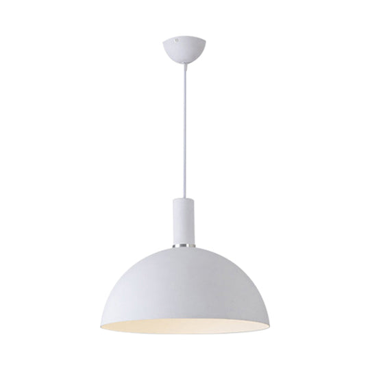 Contemporary Aluminum Hemisphere Pendant Lamp - Ideal For Dining Room Lighting