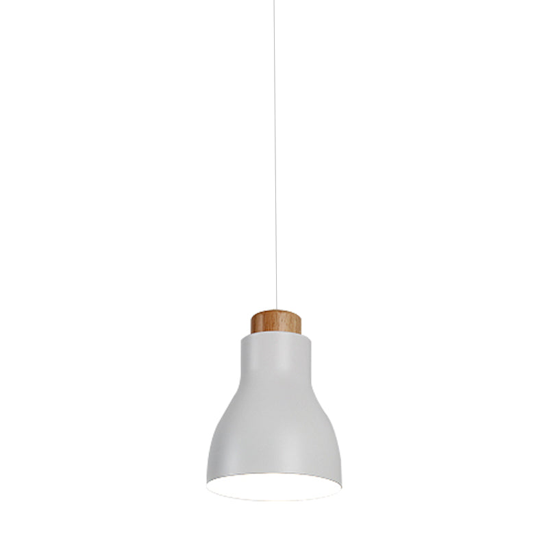 Nordic Half-Bottle Pendant Light - Stylish Metallic Hanging For Balcony And Study Room