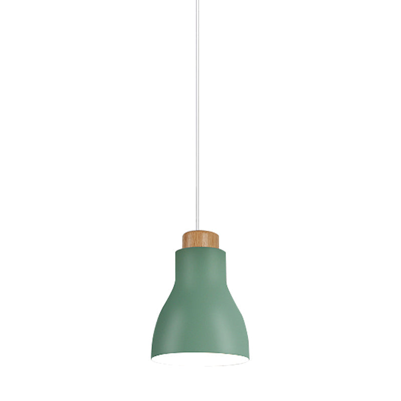 Nordic Half-Bottle Pendant Light - Stylish Metallic Hanging For Balcony And Study Room