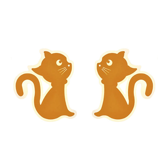 Sleek Metal Kitten Wall Light - Vibrant Macaron Colors For Bedroom Or Kindergarten