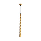 Gold Finish Modern Rope Mini Pendant Lamp - Perfect For Stair Kitchen Lighting