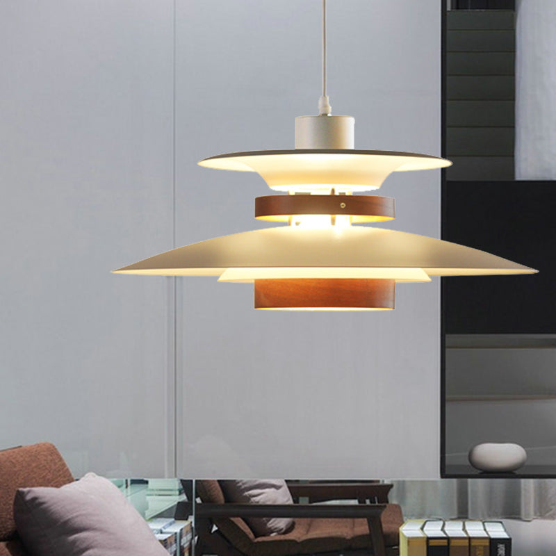 Metal Ufo Pendant Light With Adjustable Cord - Creative One-Light Design Shop Bookstore