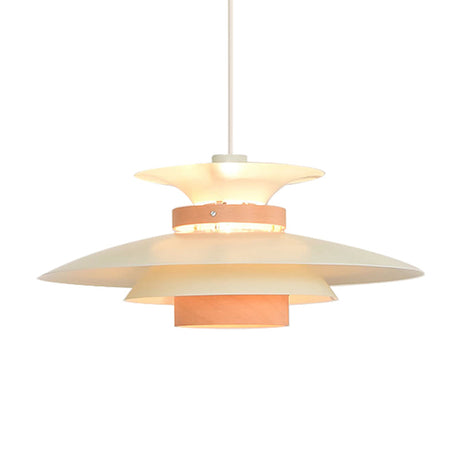 Metal Ufo Pendant Light With Adjustable Cord - Creative One-Light Design Shop Bookstore
