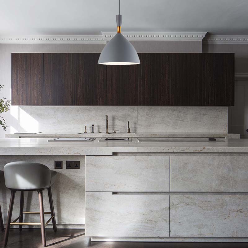 Contemporary Aluminum Funnel Suspension Pendant Lamp - Fits Study Room Or Cafe 6.5/10 Inch Wide 1