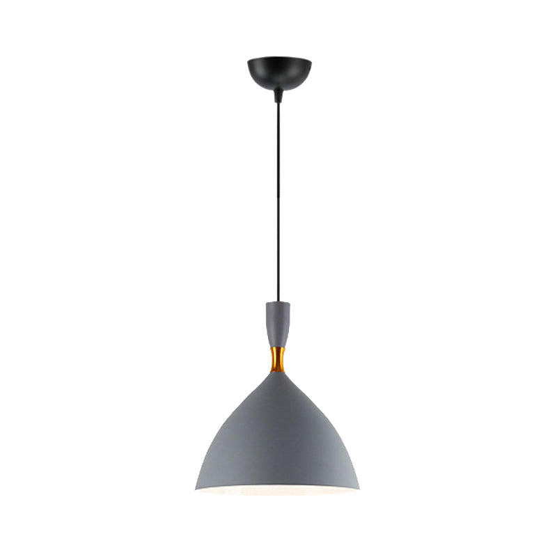Contemporary Aluminum Funnel Suspension Pendant Lamp - Fits Study Room Or Cafe 6.5/10 Inch Wide 1