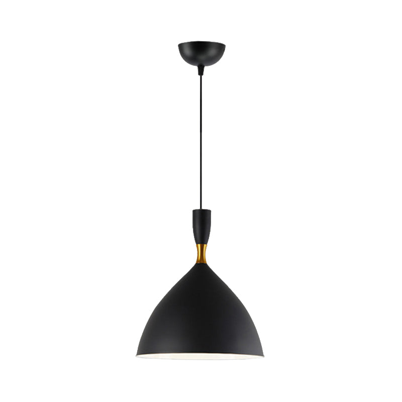 Contemporary Aluminum Funnel Suspension Pendant Lamp - Fits Study Room Or Cafe 6.5/10 Inch Wide 1