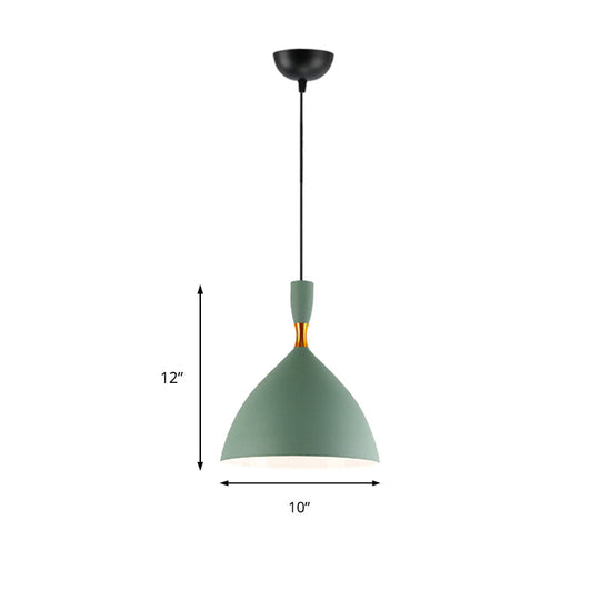 Macaron Loft Suspension Light - Restaurant Cloth Shop Funnel Pendant Lighting Aluminum 1 Head