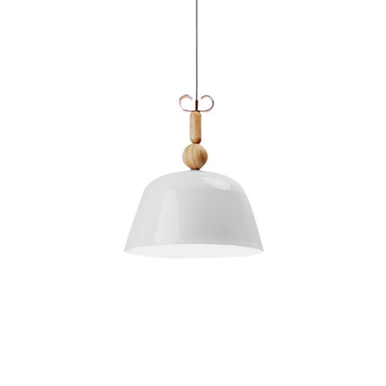 Nordic Style Bell Pendant Lighting - 12’/16’ Wide | Metal Single Light Monochrome Hanging Lamp