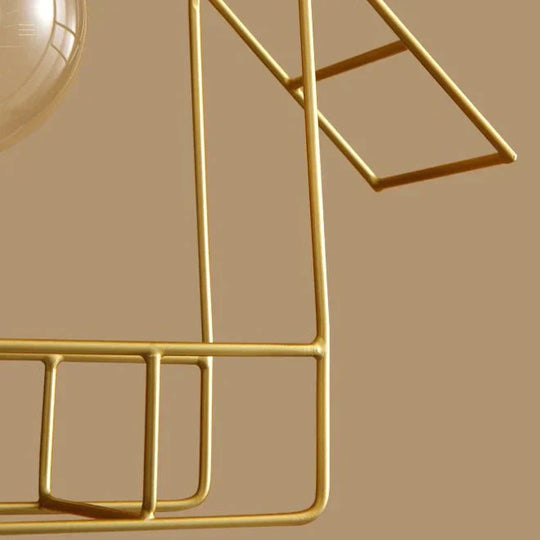 American All-Copper Balcony Ceiling Lamp