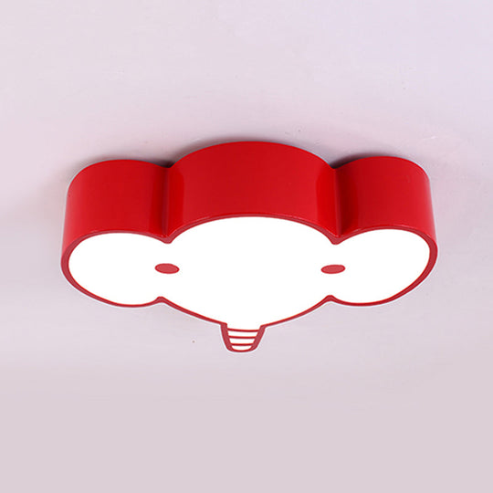 Lovely Metal Elephant Ceiling Lamp For Kindergarten And Nursing Rooms
