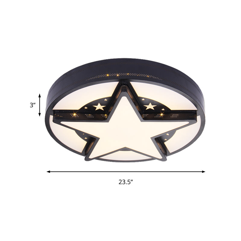 Children’s Bedroom Starry Sky Flush Mount Ceiling Light