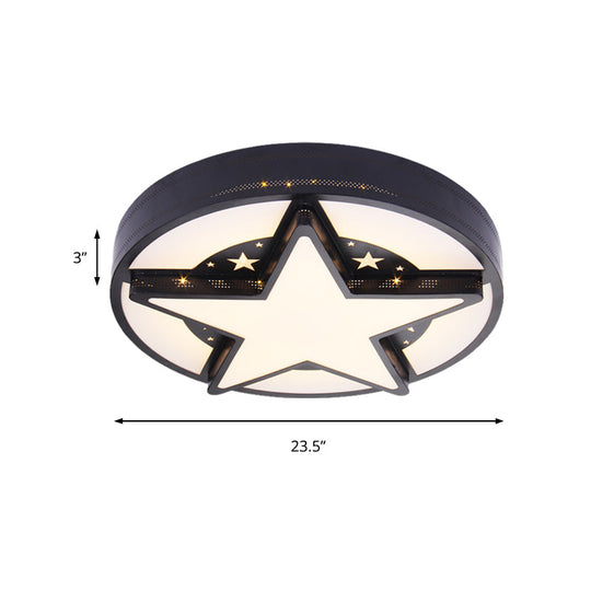 Children’s Bedroom Starry Sky Flush Mount Ceiling Light