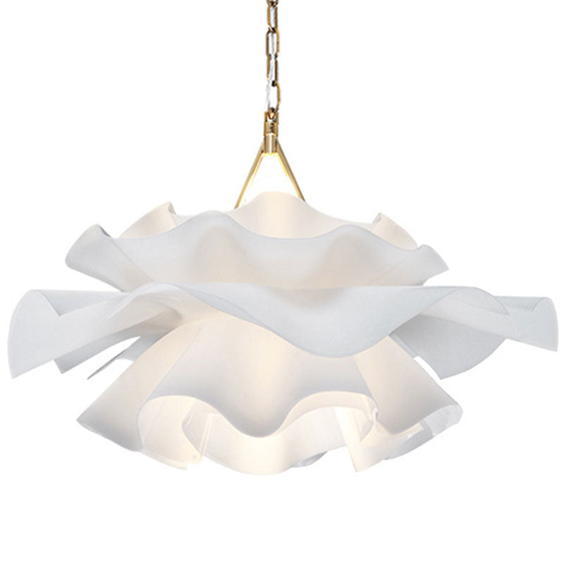 Stylish White Flower Pendant Light For Modern Bedrooms