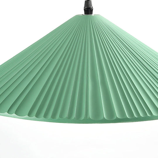 Modern Hat Ceiling Pendant Light Resin 1 Light 8’’/12.5’’/16’’ Dia Grey/White/Black