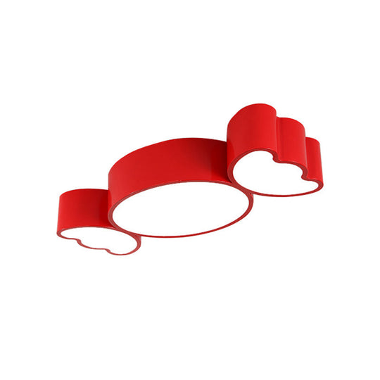 Led Candy Pendant Light For Children’s Room - Red/Pink/Yellow Flush Mount Ceiling Fixture With