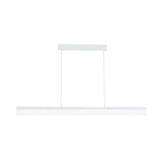 Sleek Black/White/Brown Linear Pendant Led Light In Warm/White/Natural 31.5’/39’/47’ Wide