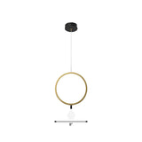 Minimal Aluminum Led Pendant Lamp With Milk Glass Shade - Warm/White Light