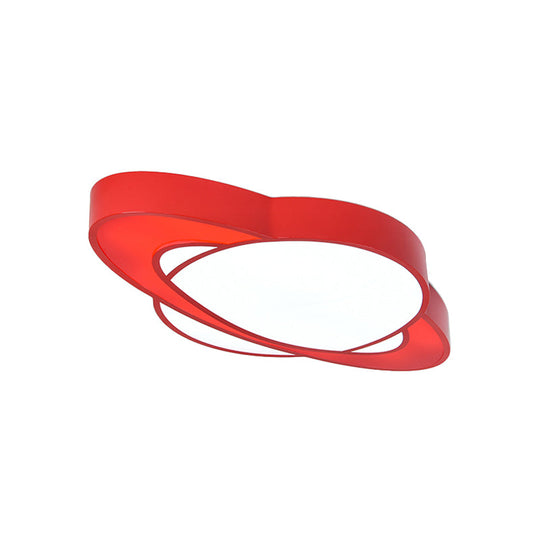 Children’s Style Acrylic Planet Flush Mount Led Ceiling Lamp - Vibrant Red/Yellow/Green Lighting