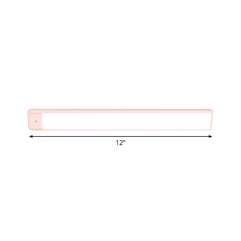 Modern Led Vanity Wall Sconce In Pink For Bedroom