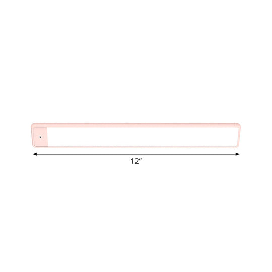 Modern Led Vanity Wall Sconce In Pink For Bedroom