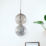 Gourd Pendant Lighting Clear Glass Ceiling Hanging Light For Office Hallway - Simple Style Single