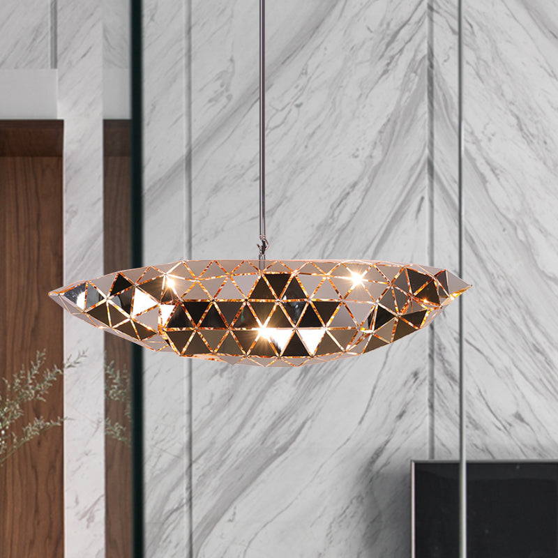 Irregular Polyhedron Pendant Light - Modern Metal Lamp For Dining Table Gold / 31.5