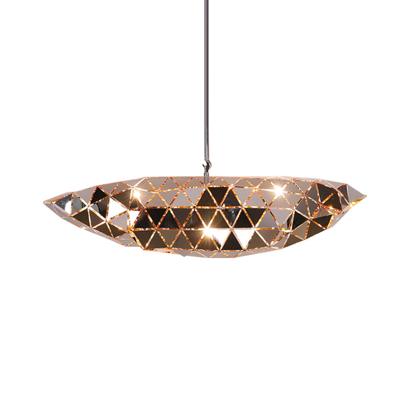 Metallic Polyhedron Pendant Light - Modern Hanging Lamp For Dining Table 1