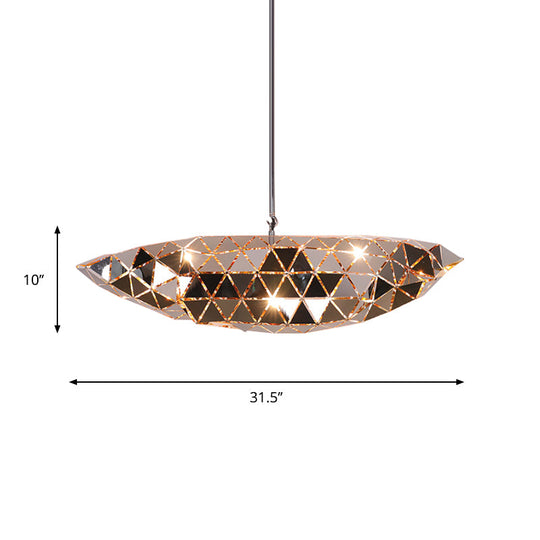 Metallic Polyhedron Pendant Light - Modern Hanging Lamp For Dining Table 1