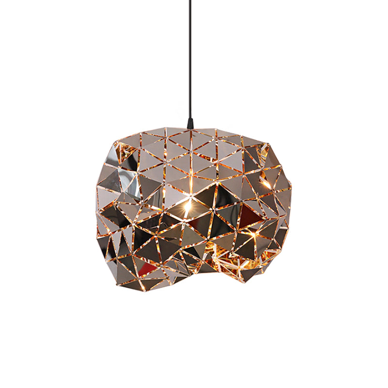 Metallic Polyhedron Pendant Light - Modern Hanging Lamp For Dining Table 1