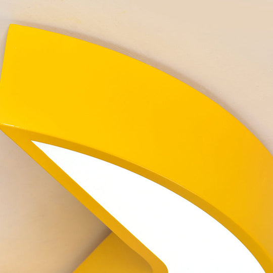 Wrench Shape Ceiling Mount Light: Charming Acrylic Fixture For Kindergarten Bedroom